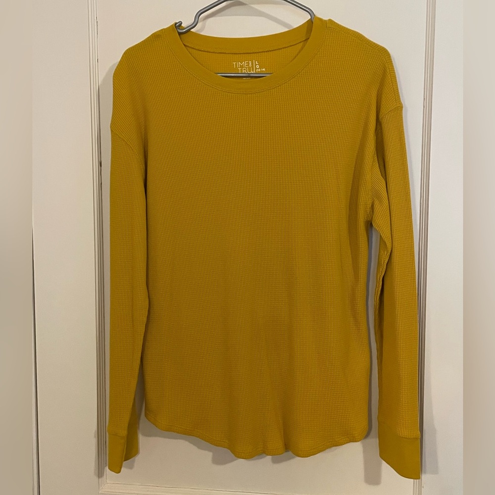 Time and Tru Golden Long Sleeve Shirt